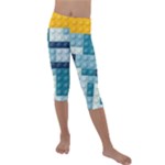 Lego, Background, Dots Kids  Lightweight Velour Capri Leggings 