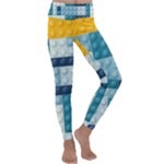 Lego, Background, Dots Kids  Lightweight Velour Classic Yoga Leggings