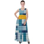 Lego, Background, Dots Empire Waist Velour Maxi Dress