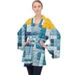 Lego, Background, Dots Long Sleeve Velvet Kimono 