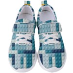 Lego, Background, Dots Women s Velcro Strap Shoes