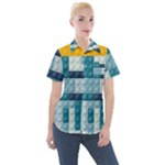 Lego, Background, Dots Women s Short Sleeve Pocket Shirt