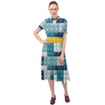 Lego, Background, Dots Keyhole Neckline Chiffon Dress