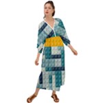 Lego, Background, Dots Grecian Style  Maxi Dress