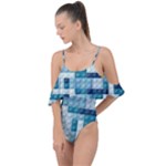 Lego, Background, Dots Drape Piece Swimsuit