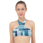 Lego, Background, Dots High Neck Bikini Top