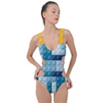 Lego, Background, Dots Side Cut Out Swimsuit