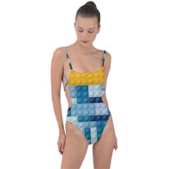 Tie Strap One Piece Swimsuit 