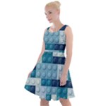 Lego, Background, Dots Knee Length Skater Dress