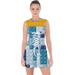 Lego, Background, Dots Lace Up Front Bodycon Dress