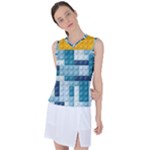 Lego, Background, Dots Women s Sleeveless Sports Top