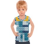 Lego, Background, Dots Kids  Sport Tank Top