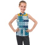 Lego, Background, Dots Kids  Sleeveless Polo T-Shirt