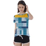 Lego, Background, Dots Short Sleeve Open Back T-Shirt