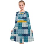 Lego, Background, Dots Kids  Midi Sailor Dress