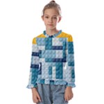 Lego, Background, Dots Kids  Frill Detail T-Shirt