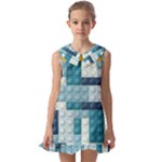 Lego, Background, Dots Kids  Pilgrim Collar Ruffle Hem Dress