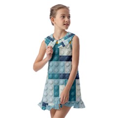 Kids  Pilgrim Collar Ruffle Hem Dress 