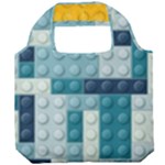 Lego, Background, Dots Foldable Grocery Recycle Bag