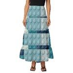 Lego, Background, Dots Tiered Ruffle Maxi Skirt