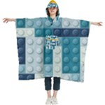 Lego, Background, Dots Women s Hooded Rain Ponchos