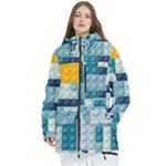 Lego, Background, Dots Women s Multi Pockets Zip Ski and Snowboard Waterproof Breathable Jacket