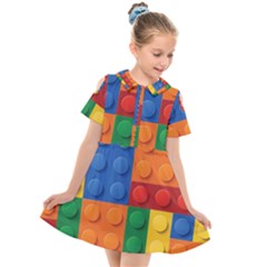 Kids  Short Sleeve Shirt Dress 