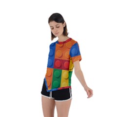 Asymmetrical Short Sleeve Sports T-Shirt 