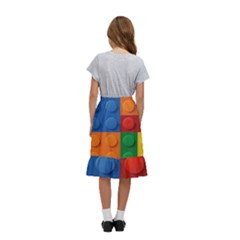 Kids  Ruffle Flared Wrap Midi Skirt 