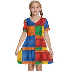 Kids  Short Sleeve Tiered Mini Dress 