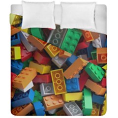 Lego, Toy Block, Colorfulness, Kids Duvet Cover Double Side (California King Size) from ArtsNow.com