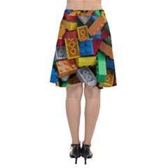 Chiffon Wrap Front Skirt 