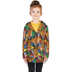 Kids  Double Breasted Button Coat 