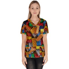 Women s V-Neck Scrub Top 