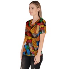 Women s V-Neck Scrub Top 