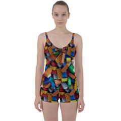 Tie Front Two Piece Tankini 