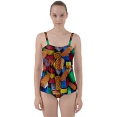 Twist Front Tankini Set 