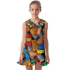 Kids  Pilgrim Collar Ruffle Hem Dress 