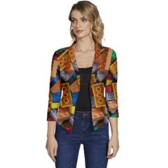 Women s Casual 3/4 Sleeve Spring Jacket 