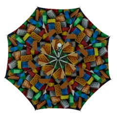 Lego, Toy Block, Colorfulness, Kids Automatic Folding Umbrella with Case (Medium) from ArtsNow.com