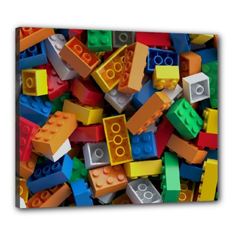 Lego, Toy Block, Colorfulness Canvas 24  x 20  (Stretched) from ArtsNow.com