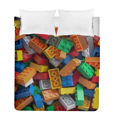 Lego, Toy Block, Colorfulness Duvet Cover Double Side (Full/ Double Size) from ArtsNow.com