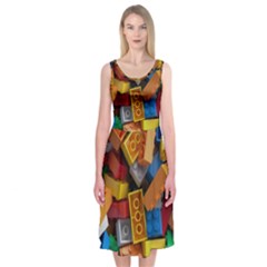 Lego, Toy Block, Colorfulness Midi Sleeveless Dress from ArtsNow.com