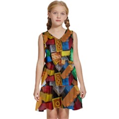 Kids  Sleeveless Tiered Mini Dress 