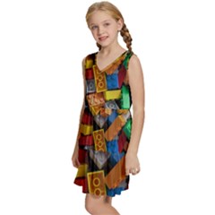 Kids  Sleeveless Tiered Mini Dress 