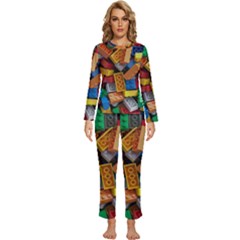 Womens  Long Sleeve Lightweight Pajamas Set 