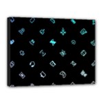 Noice, Dark, Gamer, Games, Gaming, Logo Canvas 16  x 12  (Stretched)