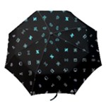 Noice, Dark, Gamer, Games, Gaming, Logo Folding Umbrellas