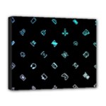 Noice, Dark, Gamer, Games, Gaming, Logo Deluxe Canvas 20  x 16  (Stretched)