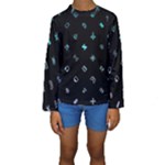 Noice, Dark, Gamer, Games, Gaming, Logo Kids  Long Sleeve Swimwear